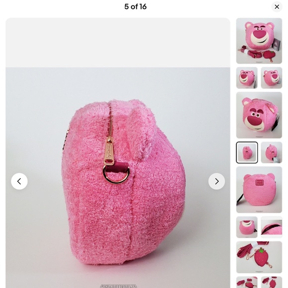 Disney loungefly Lotso purse smells like strawberries - Picture 9 of 16
